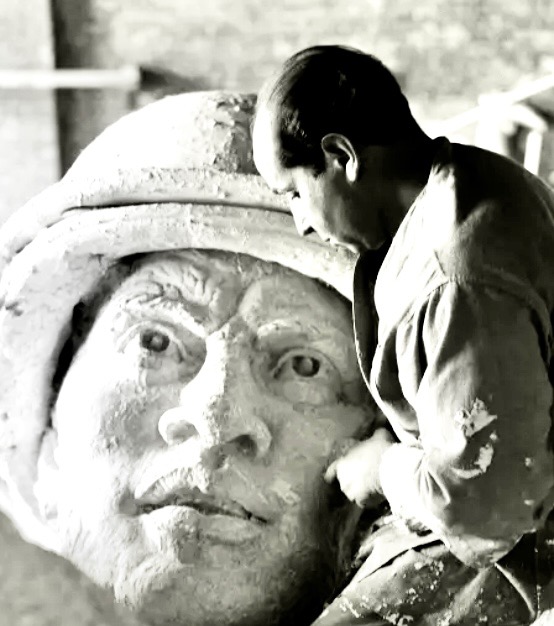 Iwo Jima Memorial Sculpting